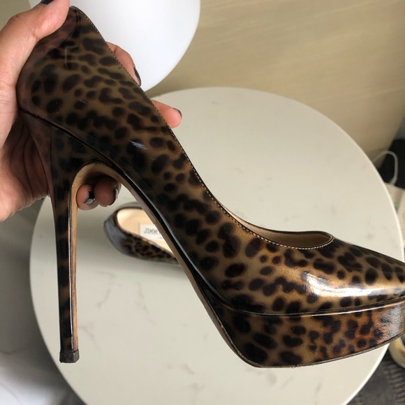 Jimmy Choo Patent Leather Platform Heels Size 37.5 - Picture 6 of 6